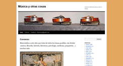 Desktop Screenshot of musicayotrascosas.com