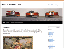 Tablet Screenshot of musicayotrascosas.com